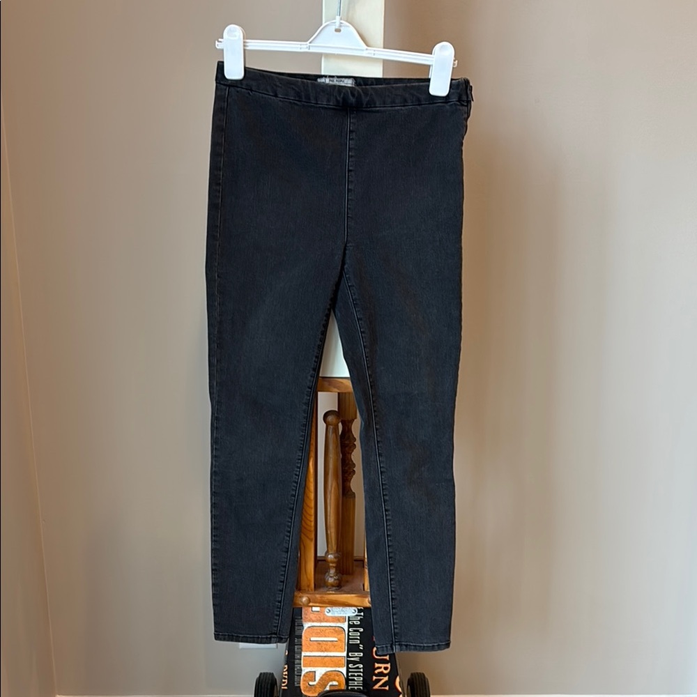 Free People Grey Denim Pants